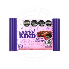 ANIMAL KIND ALFAJOR VEGANO DULCE DE FRUTOS ROJOS X50G