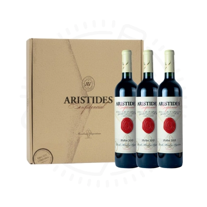 ESTUCHE ARISTIDES CONFIDENCIAL MALBEC 3 AADAS (2005,2008,2011) X750CC