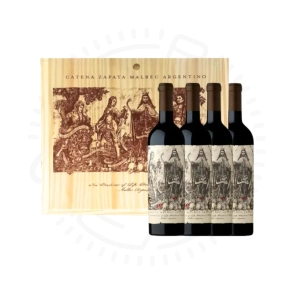 CATENA ZAPATA MALBEC ARGENTINO CAJA DE MADERA X4 X750CC
