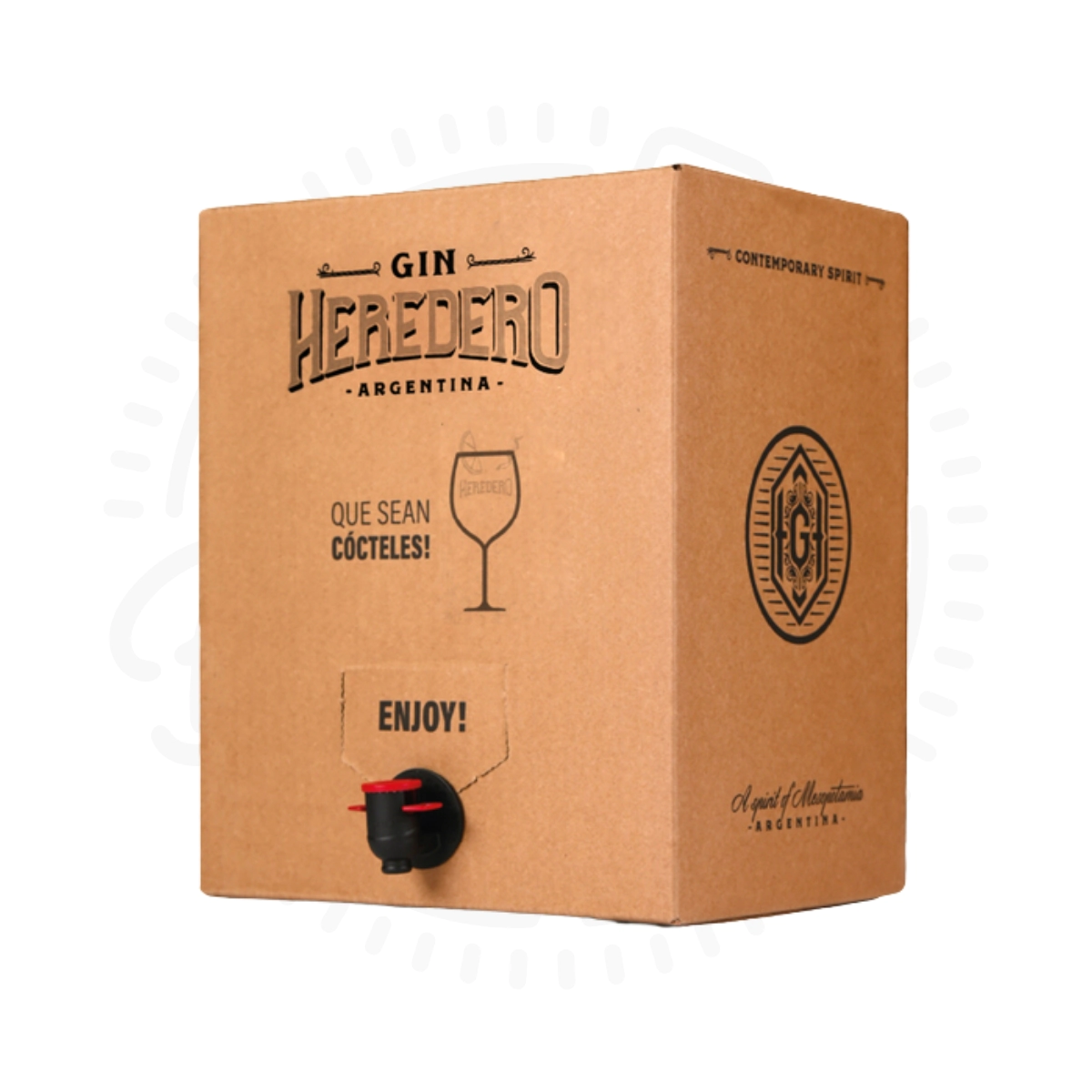 GIN HEREDERO BAG IN BOX PINK X10L