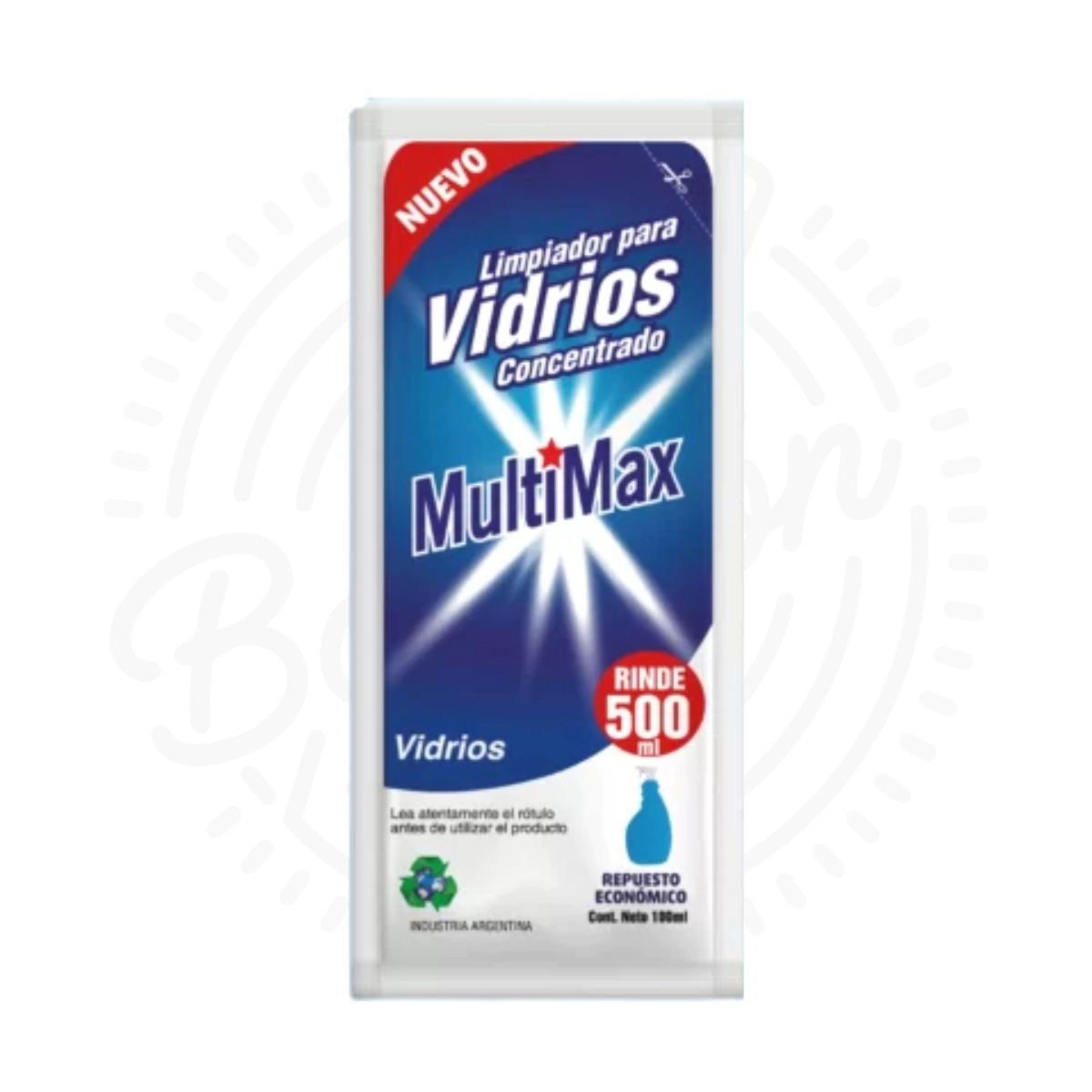 MULTIMAX LIMPIADOR PARA VIDRIO CONCENTRADO RINDE 500 ML X36U