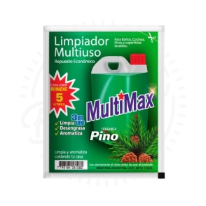 MULTIMAX LIMPIADOR MULTIUSO PINO RINDE 5L X15U