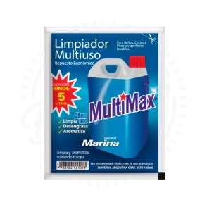 MULTIMAX LIMPIADOR MULTIUSO MARINA RINDE 5L X15U